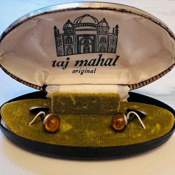 Vintage Mid-Century Cufflinks with Original Presentation Box - Picture 1 of 8